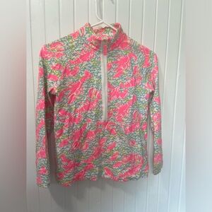 Lilly Pulitzer popover(half zip), girls size XL